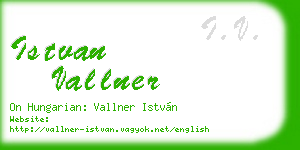 istvan vallner business card