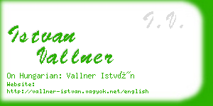 istvan vallner business card